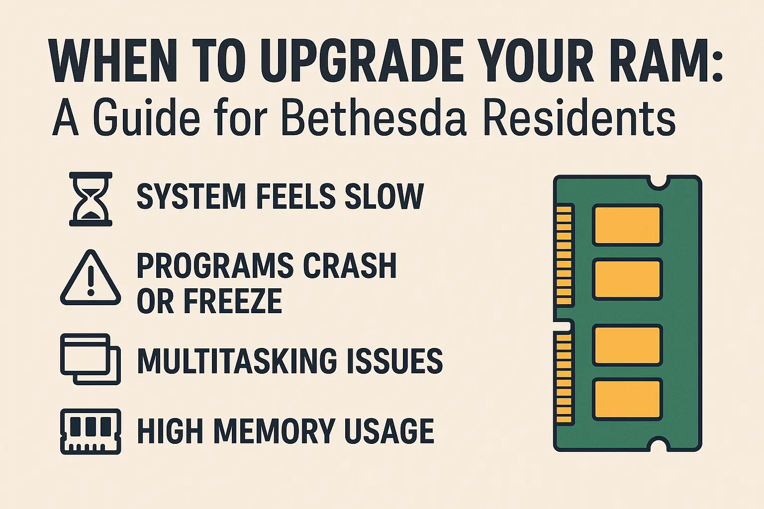 When to Upgrade Your RAM A Guide for Bethesda Residents - Homefix Computer Care